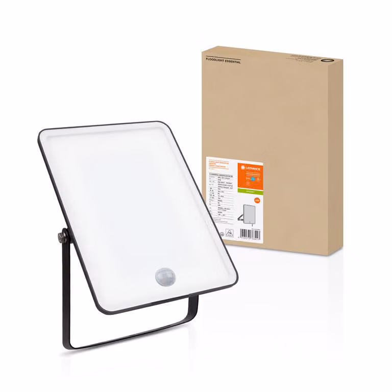 Led 50W+Pir 6500K Bk Ledvance Fl Essential Sensor