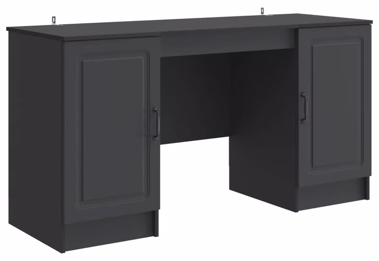 Scrivania Nero 142,5 x 50 x 75 cm Legno ingegnerizzato