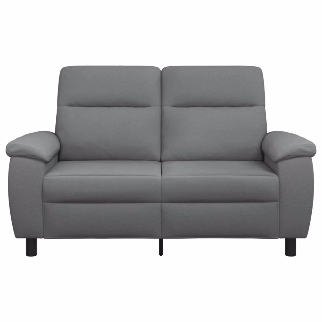 Divano moderno vidaXL in tessuto grigio e nero con struttura in metallo L: 158 cm, P: 90 cm, H: 95 cm – 2