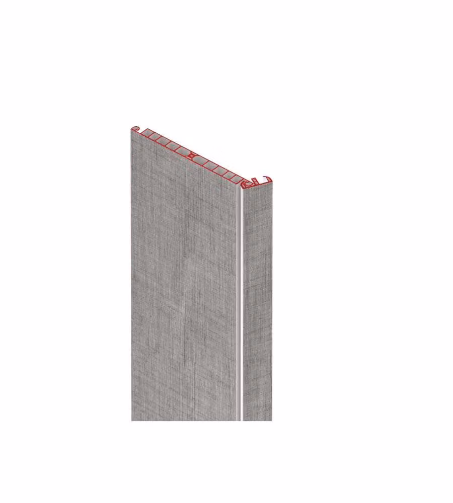 Pannello Aggiuntivo Porta Maya PVC Tessuto Grigio 2,13 m +17,5 cm