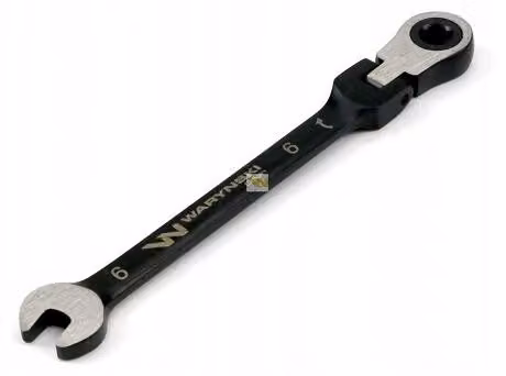 Chiave combinata Waryński da 6 mm con cricchetto e giunto