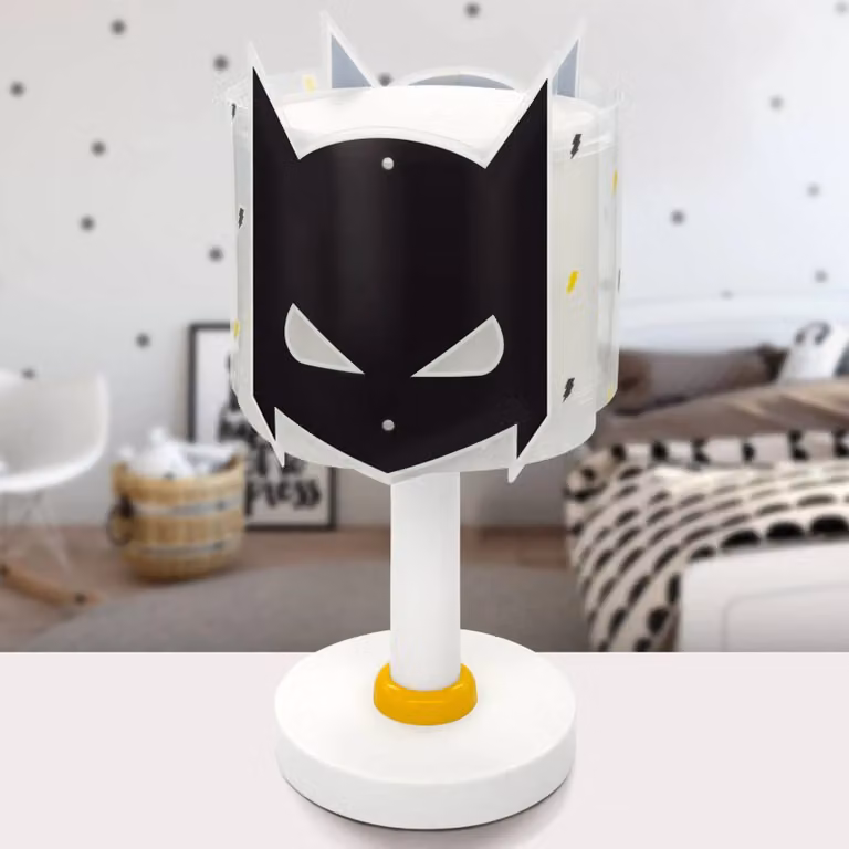 Dalber Lampada da tavolo Dark Hero, Nero, Cameretta, Plastica, Lampada da tavolo