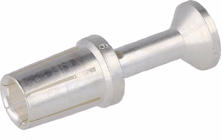 HARTING 100A Contatto a crimpare Presa (F) 10 mm² AWG8 argento, 1 pezzo Materiale lega di rame - 1 pezzo