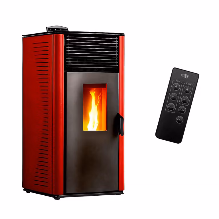 Stufa a pellet ad aria Anita 12 kW Sannover Bordeaux