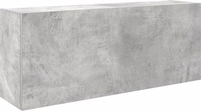 Mobiletto da bagno ergonomico a parete dal design pulito 100 x 25 x 40 cm realizzato in legno composito grigio cemento 02_0051296