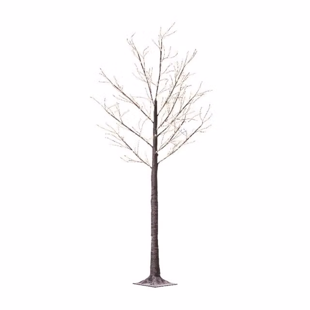 Albero di Natale IPERBRIKO con 750 LED luce bianca calda per esterno e interno, H 220 cm