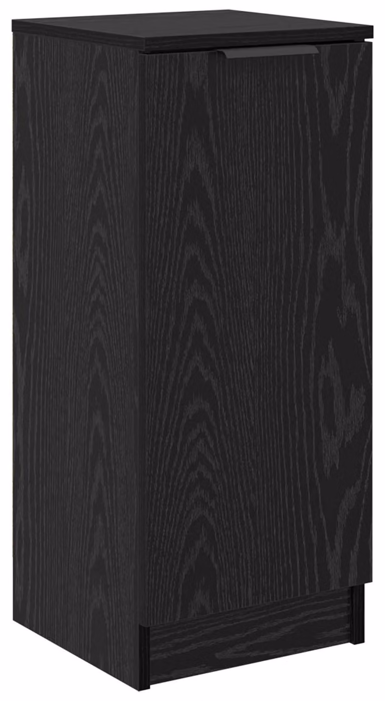 Credenza Rovere Nero 30 x 30 x 70 cm Legno multistrato