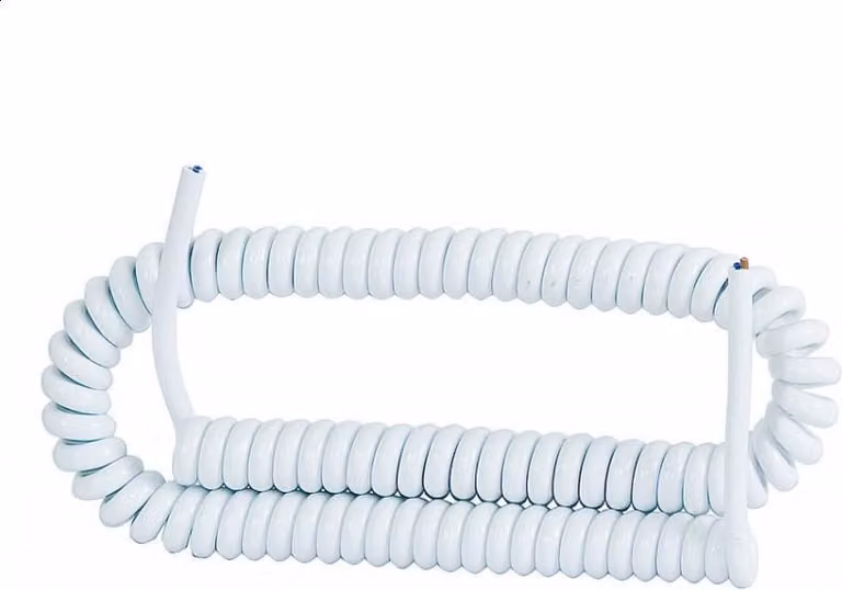 Cavo a spirale 3x1,00 05VVH8-F, colore bianco - 10 metri
