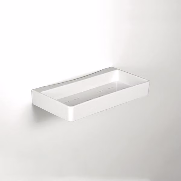 pba 01 Vassoio per il montaggio a parete, rimovibile, in nylon, 250x130mm