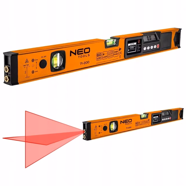 NEO TOOLS Livella laser con display elettronico 60 cm
