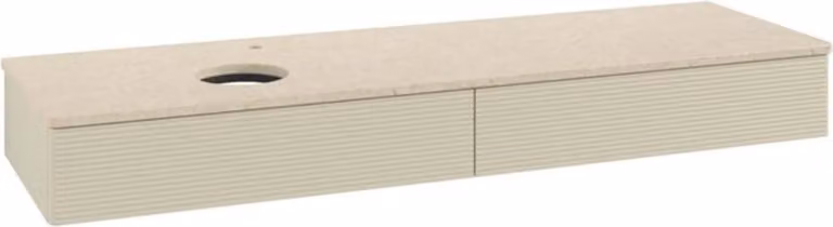 Mobile V&B con struttura frontale - illuminazione Antao 160x50cm, HL, WBP botti., si Gr m Lac