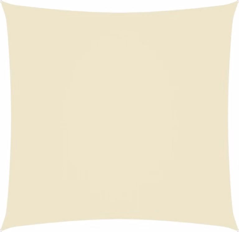 The Living Store Tenda da sole Oxford in tessuto quadrato 7x7 m Crema