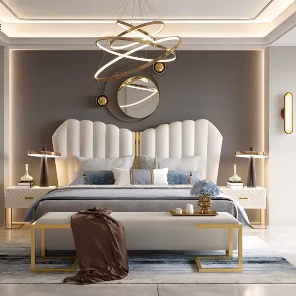 Bett Doppelbett Betten 180 x 200 Möbel Einrichtung Schlafzimmer Design