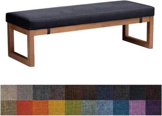 Cuscino da esterno - Cuscino comodo - Rinforzato e più alto - 190x60x3 cm - Marrone-rossiccio