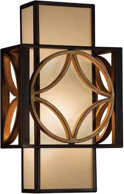 Applique Contemporanea Remy Metallo Bronzo Antico Oro 1 Luce E14