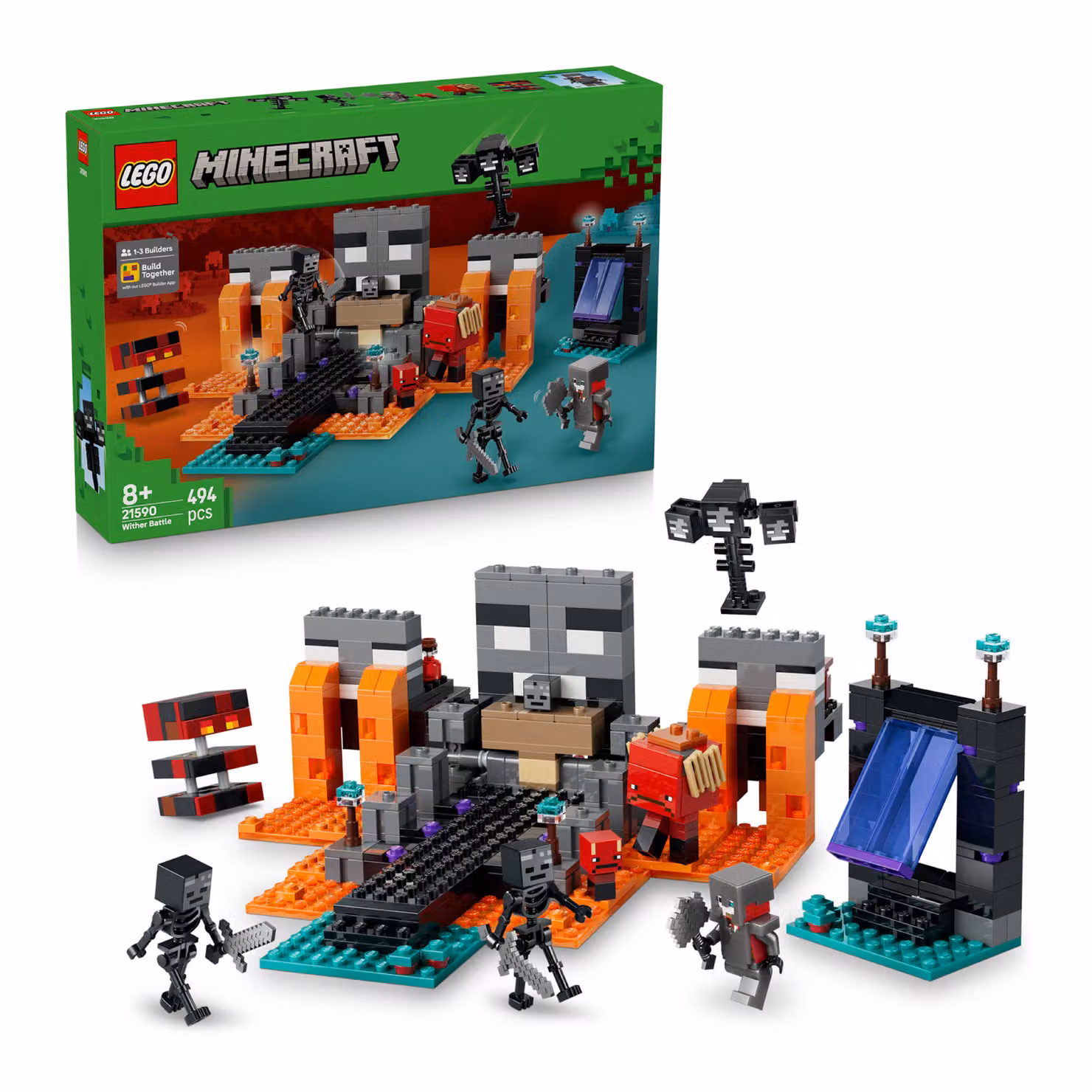 Lego Minecraft Battaglia contro il Wither, set creativo multicolore da 494 pezzi – 3