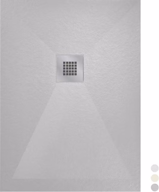 Piatto doccia rettangolare LINPH Bliss in mineral cast bianco L: 100 cm, P: 70 cm