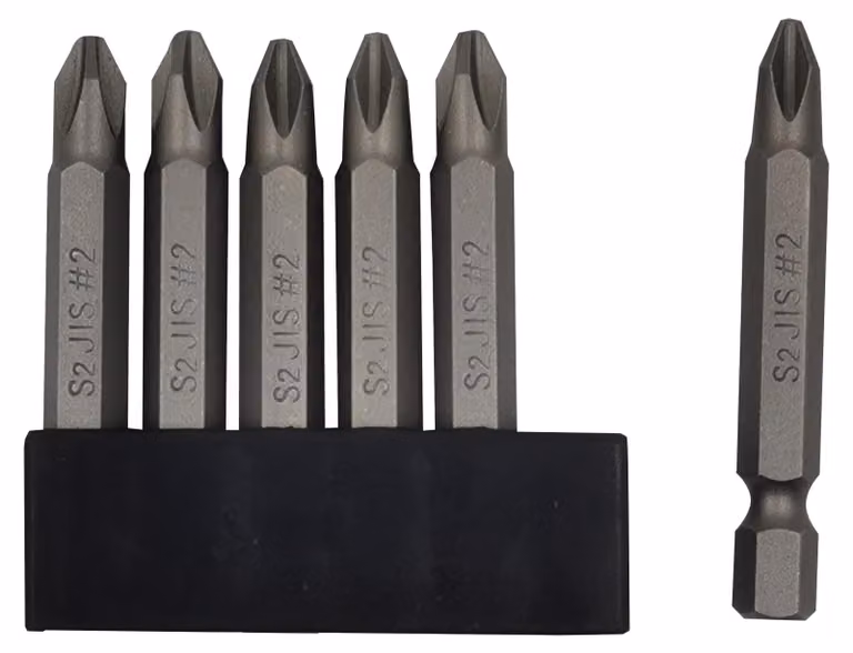 Set di 6 punte per cacciavite JIS con punta magnetica
