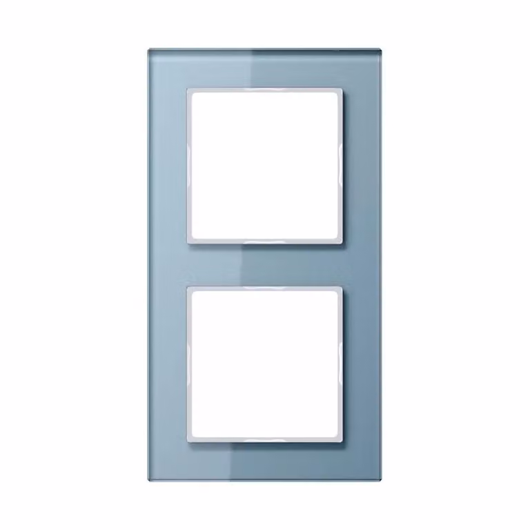 Cornice in vetro 2x BL/GR orizzontale/verticale - Cornice doppia grigia AC 582 GL BLGR