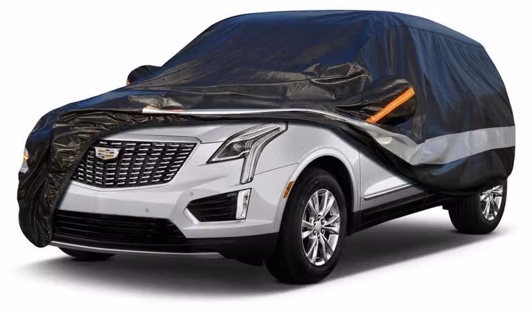 Copertura per auto, 10 strati, impermeabile e traspirante, per Cadillac XT5 (2016-2023), colore nero