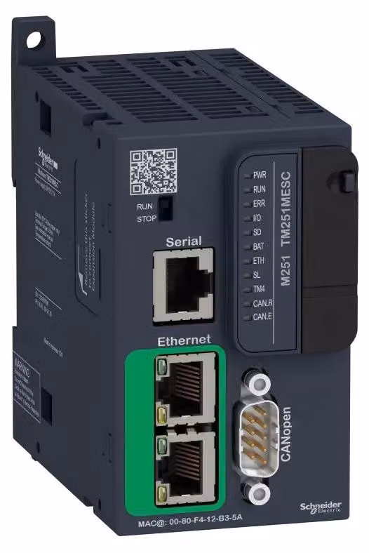 Schneider Electric TM251MESC, IP20, -10 - 35 °C, -25 - 70 °C, 54 mm, 95 mm, 90 mm