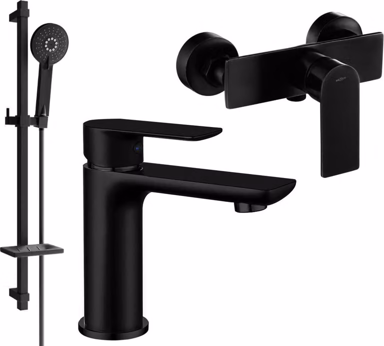 Mexen Alfa DQ40 set doccia, nero - 745704DQ40-70