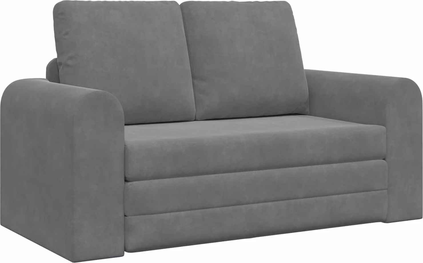 Divano letto Grigio scuro 148 x 71 x 83 cm Velluto