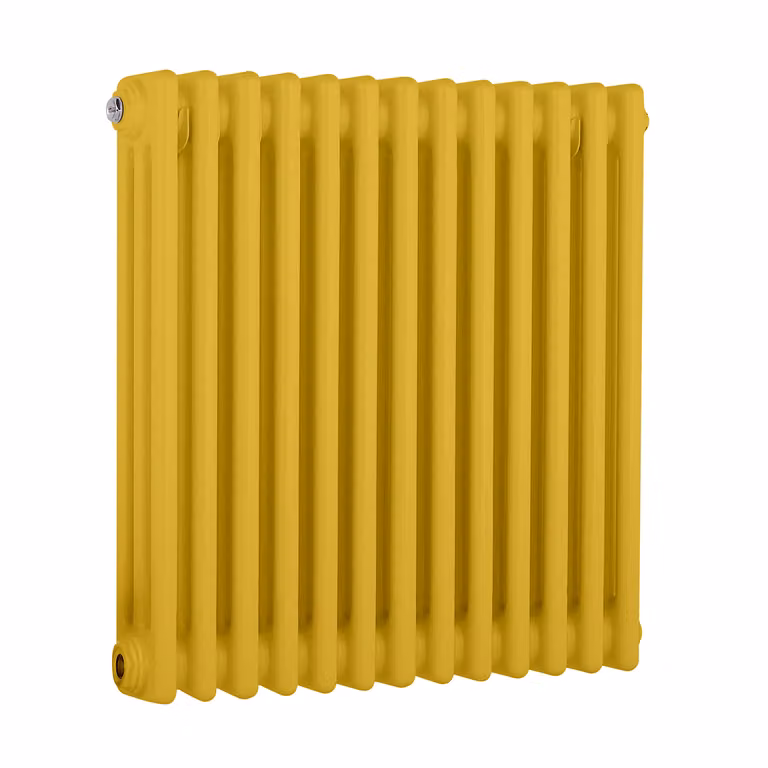 Radiatore Orizzontale a Colonne (3 Colonne) 600mm x 605mm - Giallo (Dandelion Giallo) - Regent