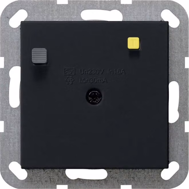 Interruttore differenziale Gira 30 mA Sistema 55 Nero m 2664005