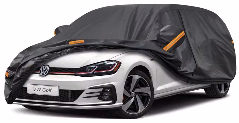 Copertura per auto Autoplane, impermeabile e traspirante, compatibile con VW Golf MK5/6/7/8 (dal 2003 al 2025), colore nero