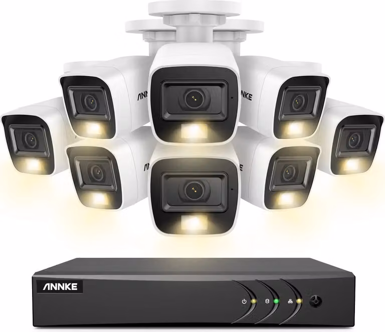 sistema di sicurezza 8CH DVR CCTV, risoluzione 5MP Ultra HD, visione notturna a infrarossi, fotocamera CMOS 3K-b, Nessuno