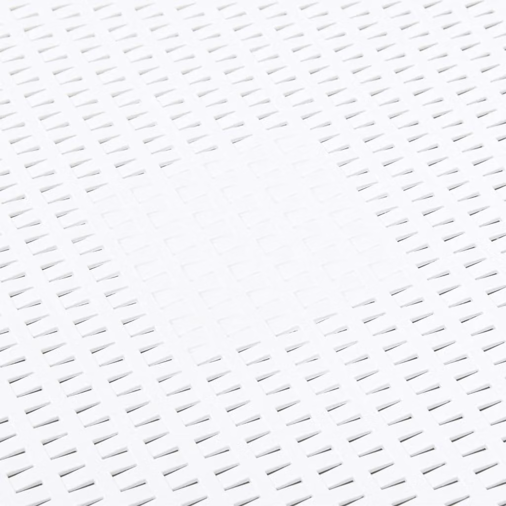 vidaXL Tavolino bianco 54×54×36,5 cm plastica