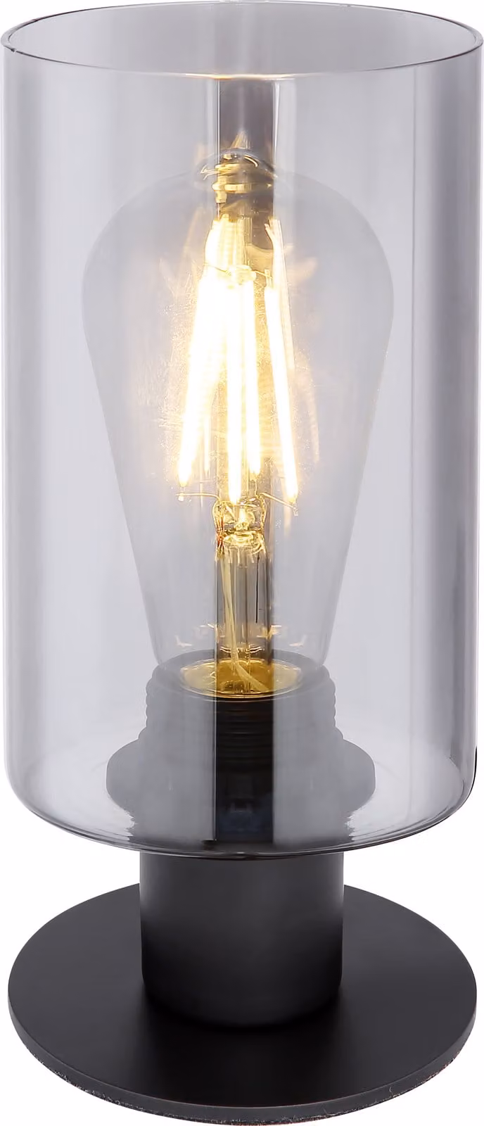 Globo Lighting lampada da tavolo in metallo nero opaco, 1x E27
