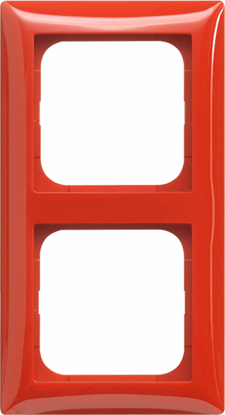 Telaio Busch-Jaeger a 2 prese rosso 1722-917