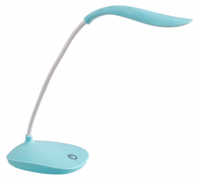 Lampada da scrivania moderna blu regolabile per la stanza dei bambini dimmerabile USB colore neutro LED 2W BEDI Rabalux