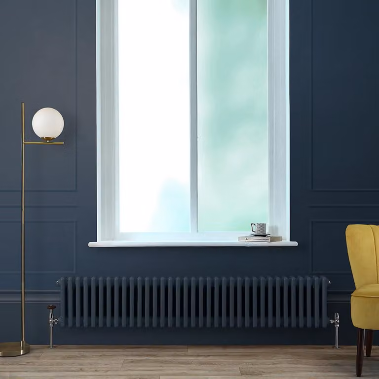 Radiatore Orizzontale a Colonne (3 Colonne) 300mm x 1595mm - Blu (Regal Blu) - Regent