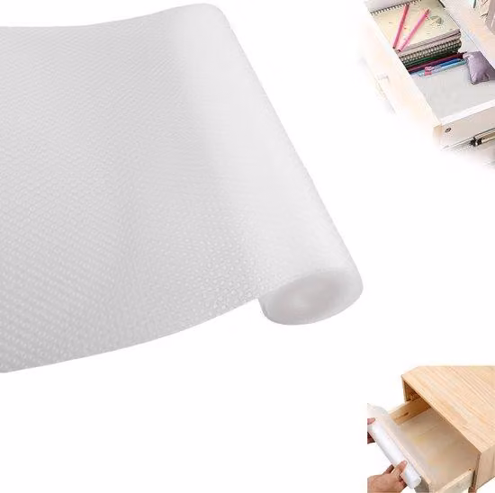 Tappetino in plastica con rivestimento protettivo antibatterico - 500 x 30 cm - Trasparente - Impermeabile - Pellicola protettiva rimovibile - Per cucina e bagno
