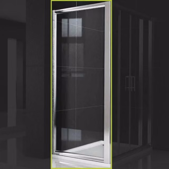 Lato fisso per box doccia OGOMONDO Slide4 in cristallo temperato satinato, H 190 cm x L 67-70 cm