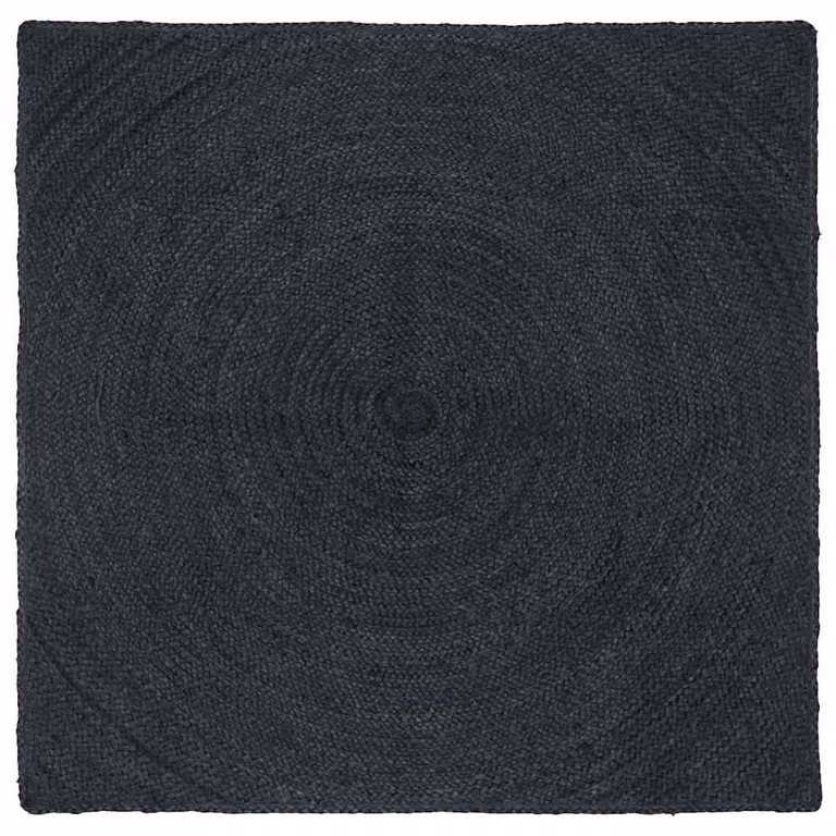 Tappeto in juta vidaXL Grigio Antracite 160 x 160 cm