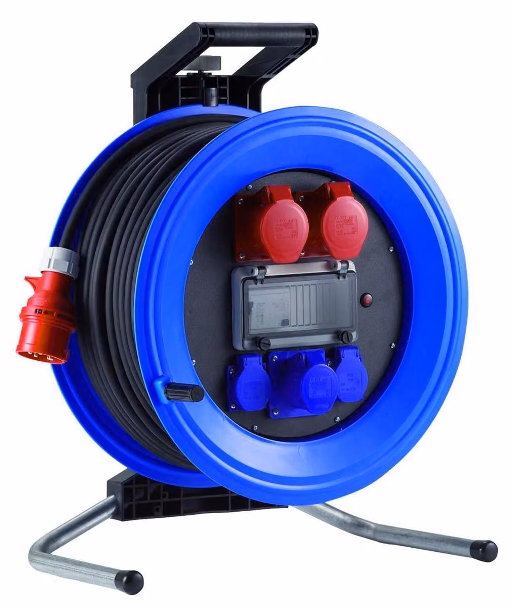 HEDI K4252120I2: Tamburo per cavo trifase, 16 A, 25 m, sezione del cavo 5x2,5 mm²
