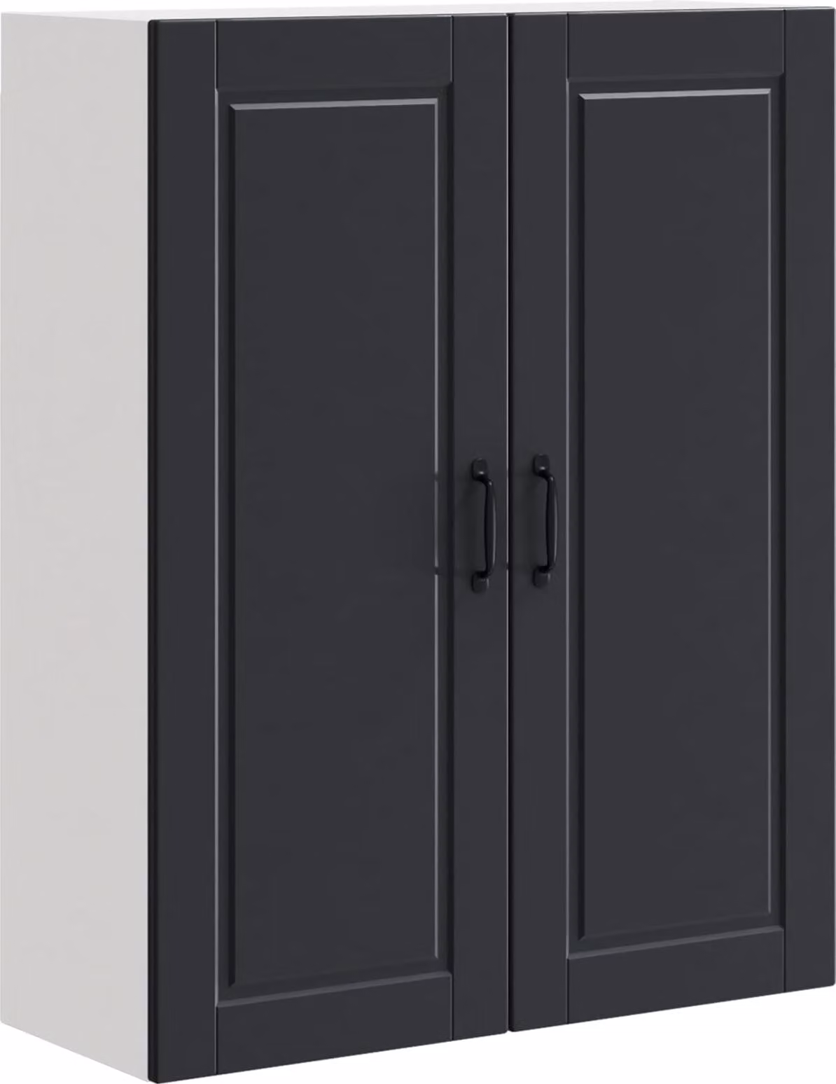 Armadietto a muro PORTO Nero 80 x 31 x 100 cm Legno multistrato