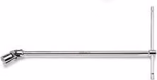 Chiave a T con bussola esagonale snodata Beta 8 mm in acciaio al cromo vanadio colore argento