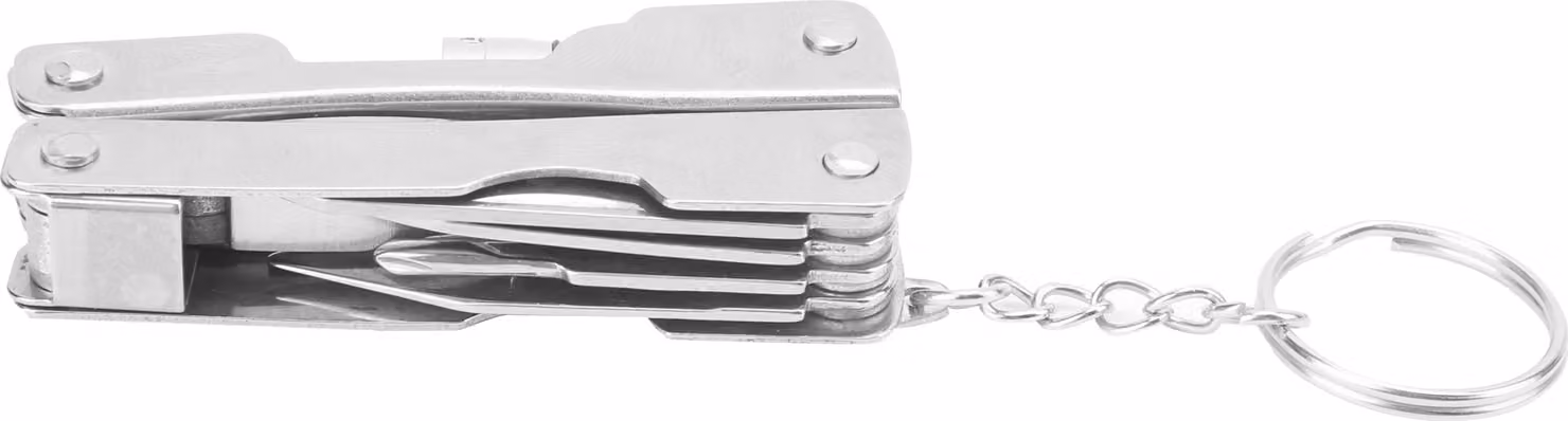 Pinze multiutensile in acciaio legato Strumenti multifunzionali tascabili Mini Strumenti di sopravvivenza all'aperto con luce