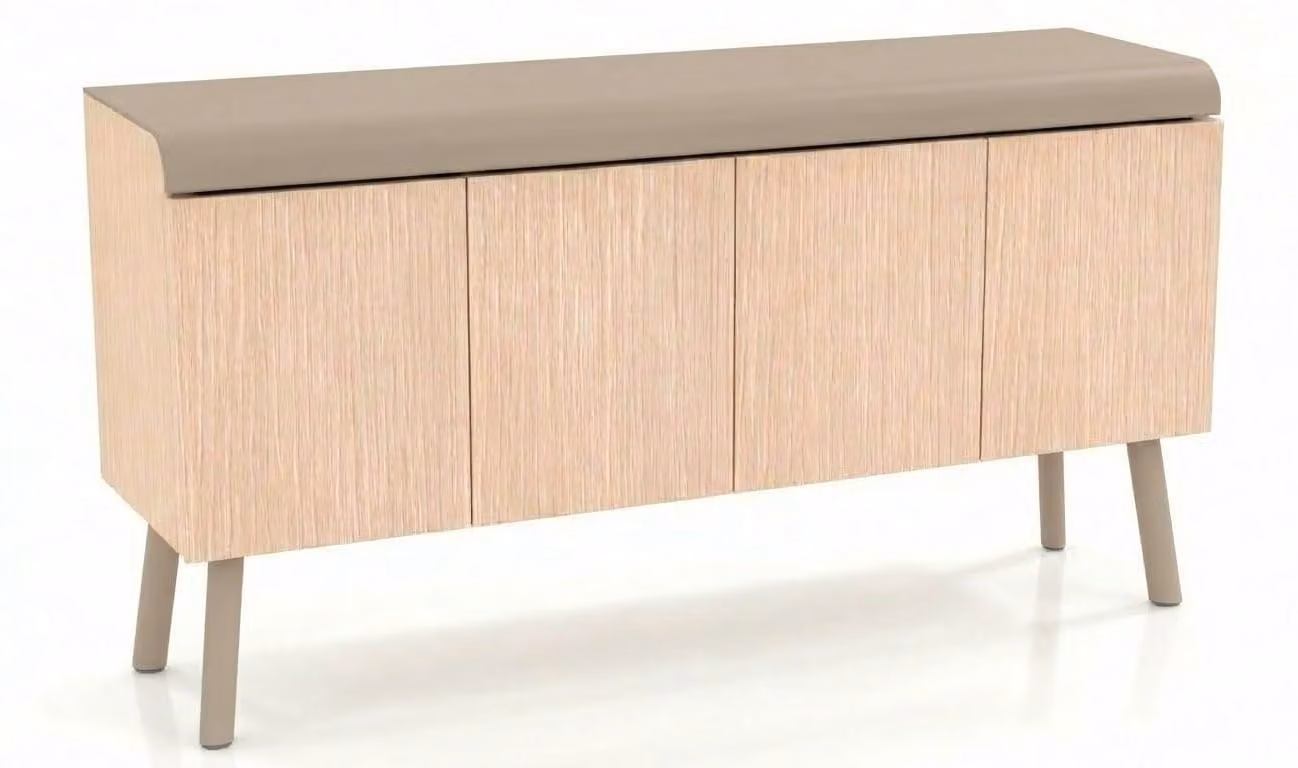 Mobile contenitore in legno beige, design moderno, ideale per il soggiorno, mobili di alta qualità