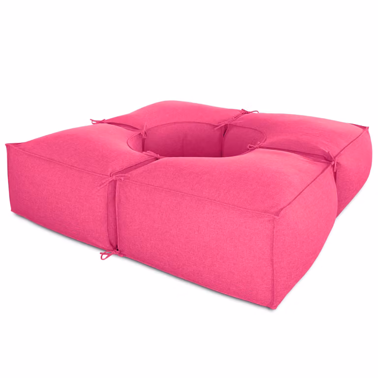 Salottino da esterno 4 moduli Fucsia