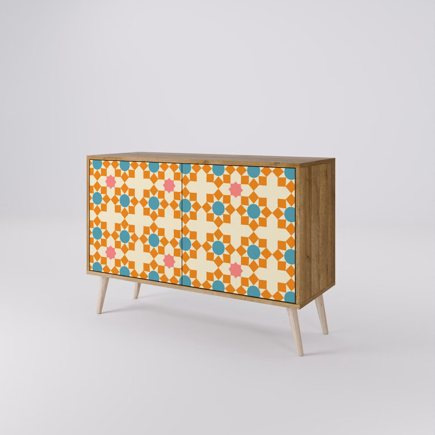 Cassettiera Spacerebels a 2 ante - credenza cassettiera - credenza alta - mobile guardaroba - soggiorno camera da letto - 57,5×111×42 (HxLxP)