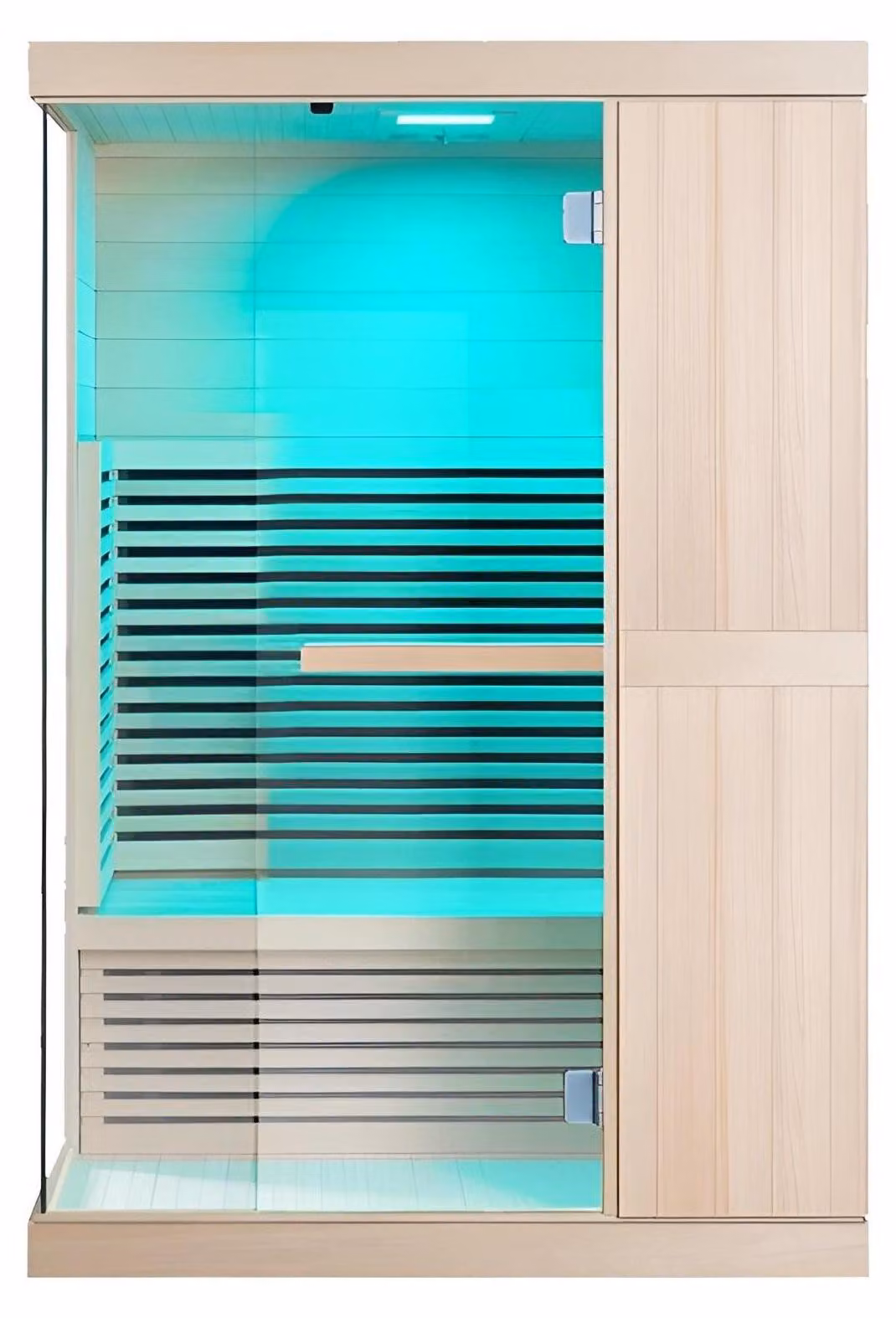Infrarot-Sauna für 2 Personen, ausgestattet mit einer roten Lichttherapie