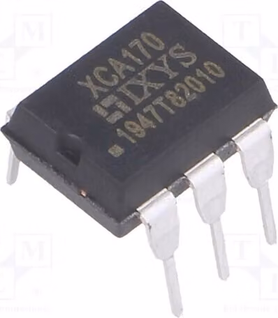 1x Relè: Componente a semiconduttore, 100mA, 50Ω, modello XCA170. Relè monofase. Tensione di controllo: 50mA max. 350VAC