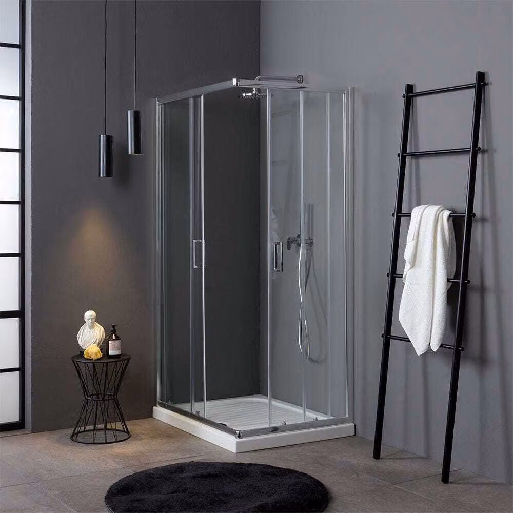 Box doccia angolare scorrevole 70x100 cm cristallo trasparente | Luna