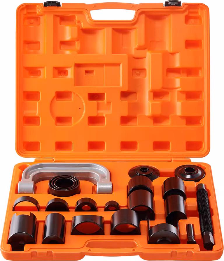 Kit di pressatura per giunti sferici SucceBuy, 21 pezzi - Pressa a C per la rimozione e l'installazione di giunti sferici - Adatto alla maggior parte delle auto 2WD e 4WD - Robusto kit di riparazione auto